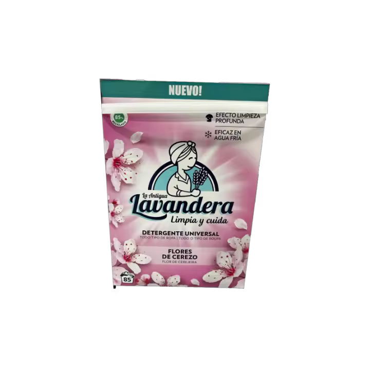 Detergente Lavandera Floral en Polvo - Limpieza Eficaz - 85 Cazos - 1