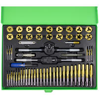ESTUCHE MÉTRICO CON 58 PIEZAS DE MACHOS Y TERRAJAS RECUBIERTAS DE TITANIO JBM 50792. - details 0