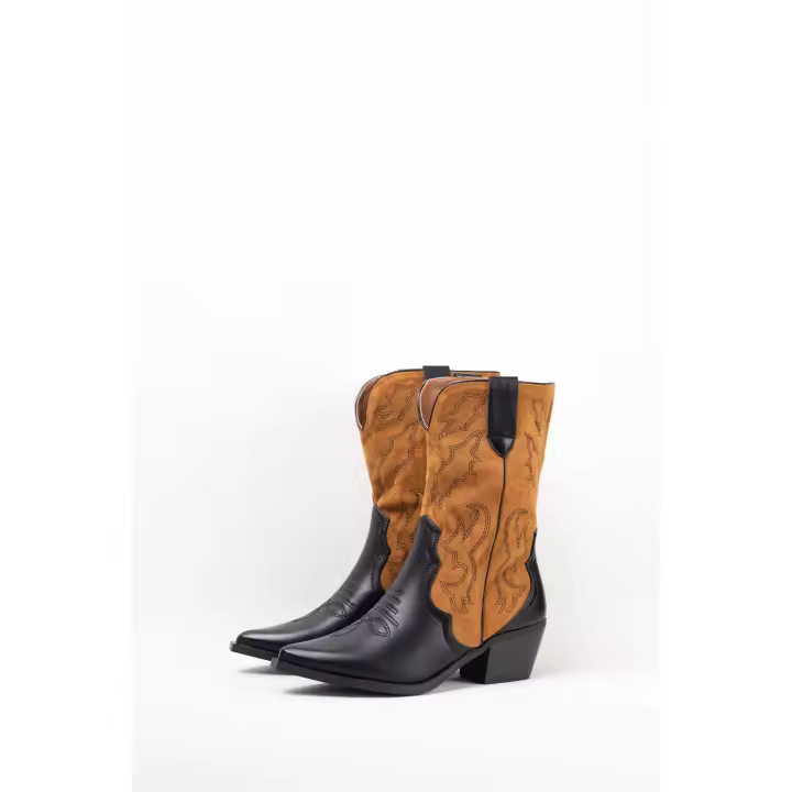 Paloma Wang Botas cowboy mujer bicolor - 1