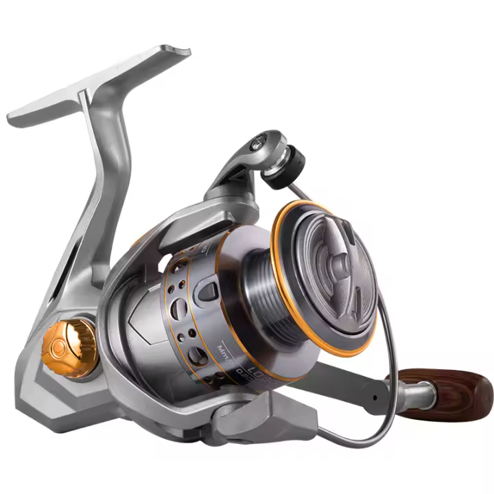 Carrete De Pesca Spinning LD Serie 1000-7000 5.2:1 Ratio De Engrosamiento 26LB Desbaste Máximo Envolvente Metálico CNC Para Agua Dulce Y Salada - 1