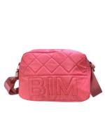 Bolso bandolera rosa de nylon acolchado para mujer – Compacto, moderno y cómodo - details 0