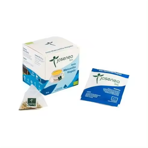 Anís con manzanilla y regaliz de Josenea, caja de 10 pirámides - 1