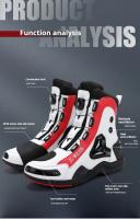 Botas De Motocicleta Para Hombre Y Mujer Microfibra Cuero Anticolisión Protección De Tornillo Zapatos De Motocross Moto Racing - details 5