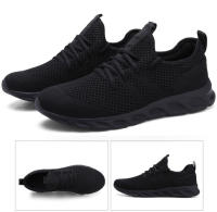 Zapatos De Correr Para Hombre Transpirables Antiguo Y Antiolor Zapatillas De Correr Con Cordones Casual Para Adultos - details 10