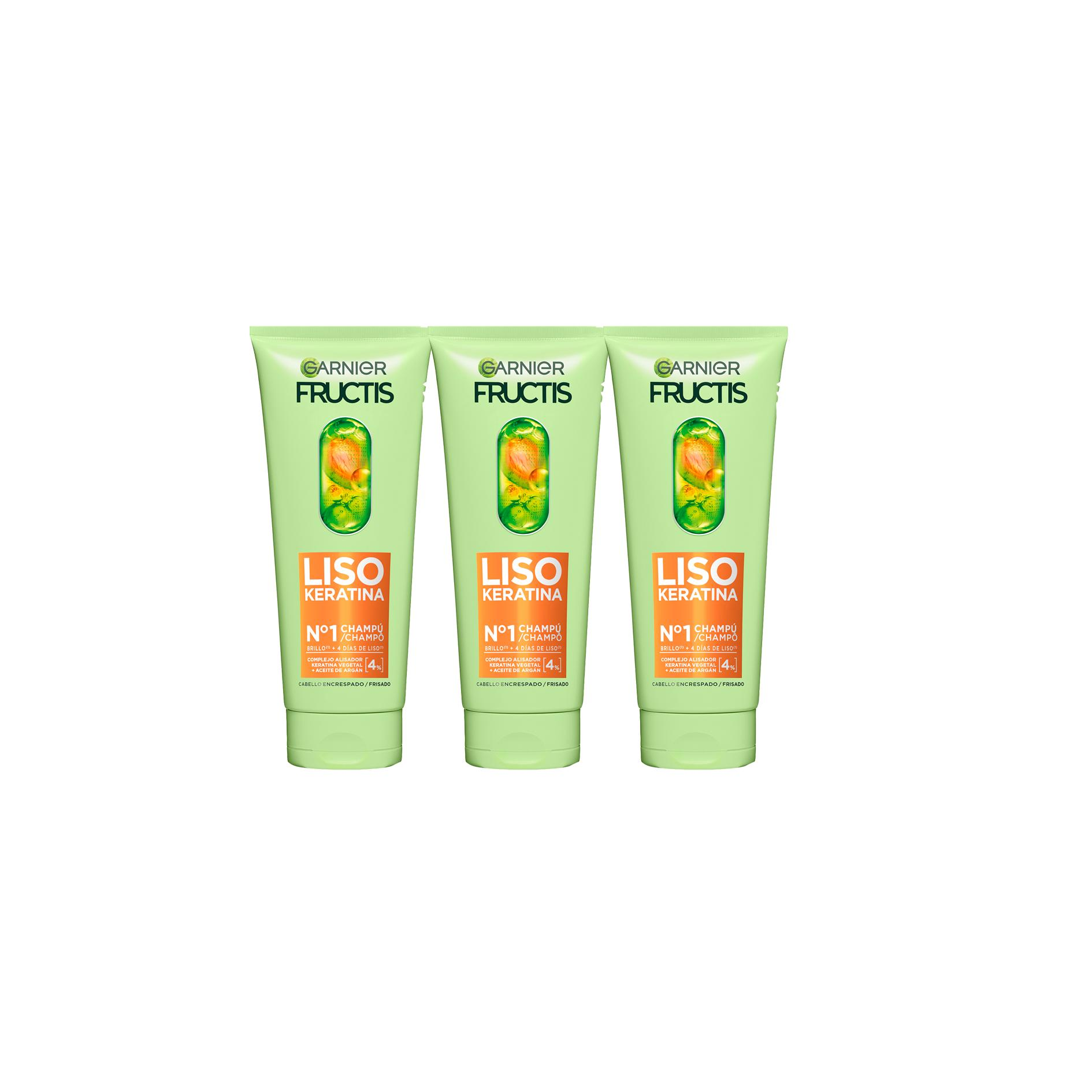 GARNIER | Fructis Liso Keratina Champú, Acondicionador, serum o mascarilla Gama Liso Keratina