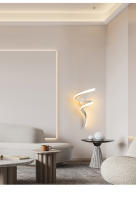 Lámpara De Pared LED Estilo Nórdico Espiral Para Pasillos Y Escaleras Iluminación Interior Para Dormitorio Estudio Corredor - details 10