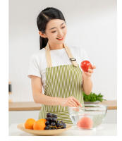 Delantal De Lino Estampado Japonés Sin Mangas Con Ajuste En El Cuello Para Cocina Jardín Uso Doméstico Resistente Al Desgaste - details 12