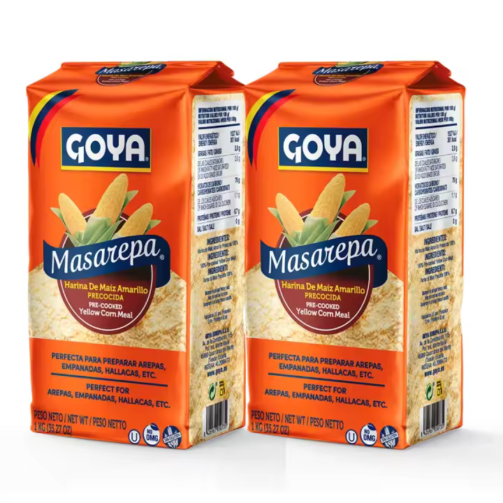Goya Masarepa Maíz amarilla - Pack dos unidades - 2kg - 1