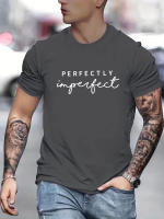 Camiseta De Algodón 100% Para Hombres Verano Estilo Casual Con Estampado Redondo Manga Corta Cuidado Facilidad Transpirable - details 10