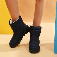 Botas De Nieve Impermeables Para Mujer 2023 Con Plush Grueso Antideslizantes Y Cálido Zapatos De Invierno Con Plush Interior Botas De Plataforma Tallas 35-44 - details 8
