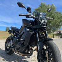 Spoiler Frontal Deportivo Para YAMAHA MT-09 MT09 MT 09 SP 2021 2022 2023 Alas Aerodinámicas Deflector De Viento De Alta Calidad En ABS Plástico Negro / Apariencia Carbono - details 1