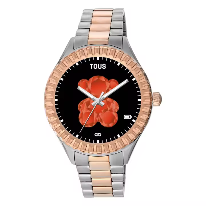 Reloj smartwatch Tous ORIGINAL T-bear connect brazalete bicolor rosa con garantía y packaging oficiales de la firma - 1