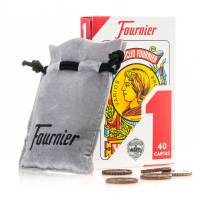 SET DE MUS Y TUTE FOURNIER con baraja de 40 cartas, 20 amarracos en bonita bolsa de transporte e instrucciones de juego - Juegos de siempre ideal para regalar - Juegos en familia - Calidad Fournier - details 2