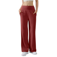 Pantalones De Yoga Para Mujer Cintura Alta Ajustados Con Control De Abdomen Y Levantamiento De Glúteos Pantalones De Fitness Elásticos De Pierna Ancha Para Deporte Y Yoga - details 1