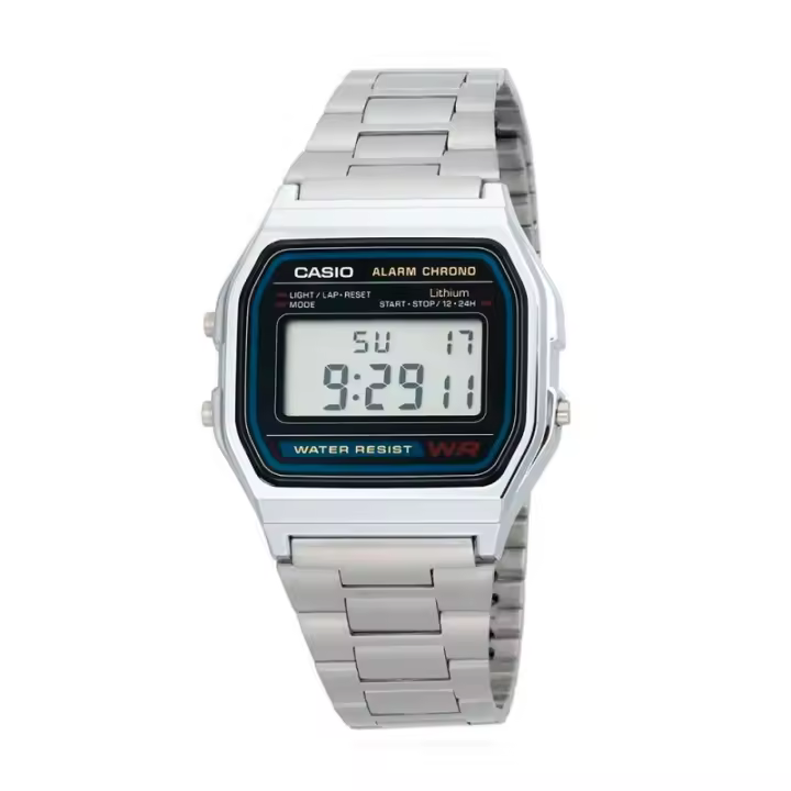 Reloj Casio Retro A158WA-1DF - Resistente Al Agua - 1