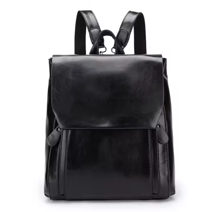 Nueva Mochila Para Mujer Retro Suave Estilo Universitario Mini Mochila De Moda De Guangdong Material PU Con Lining Orgánico - 1