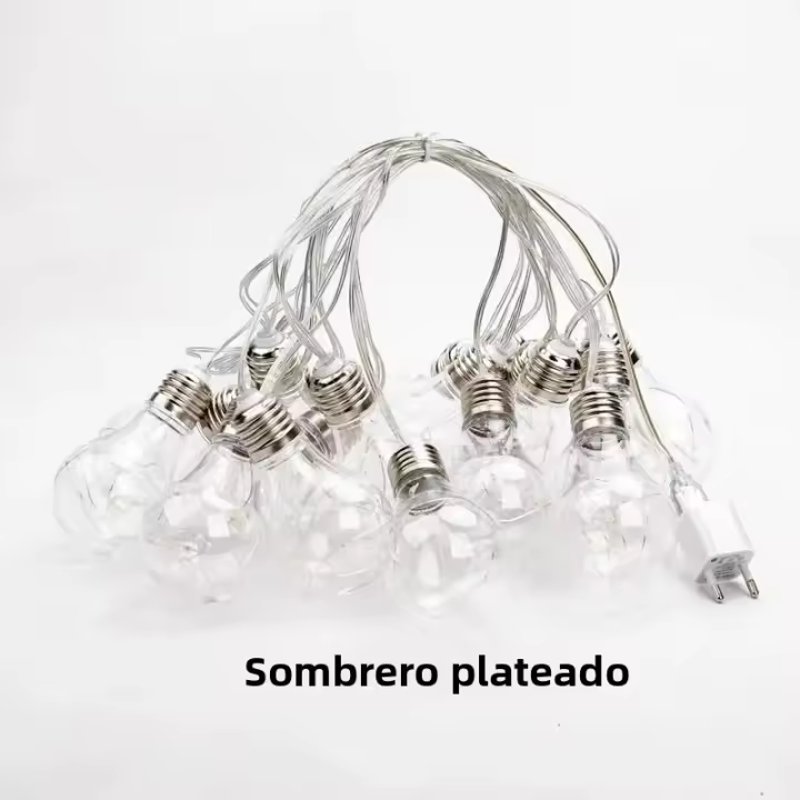Lámparas De LED Mini Para Decoración De Jardín Y Patio Con Cadena De 4M Luz De Batería Exterior Adaptador USB Para Navidad Bodas Camping - 1