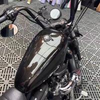 Película De Fibra De Carbono 9D Plateado Oro Brillante PET Para Emparejamiento De Vehículos Motocicletas Techo Alas Traseras Espejos Con Válvula De Escape - details 9