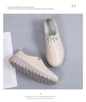 Zapatos De Lujo Para Mujer Casual Oxford Ligeros Planos De Cuero Genuino Mocasines Zapatos Para Mujer Con Cordones - details 8