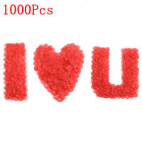 3000/100Pcs 4.5cm Pétalos De Rosa Artificiales Rojos Simulación De Seda Para Decoración Romántica De Fiesta De Boda Valentines Day - details 8
