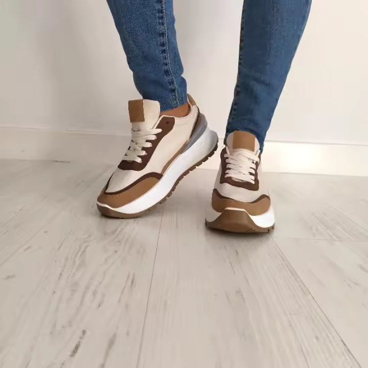 Zapatilla deportiva estilo urbano con suela doble de 4,5cm Generic Mujer Textil c-angel-c8753 - 1