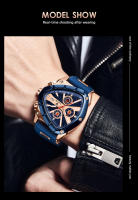 Reloj De Pulsera LIGE Para Hombre Cronógrafo Deportivo De Cuarzo Lujo Resistente Al Agua Y Luminoso Con Correa De Silicona - details 9