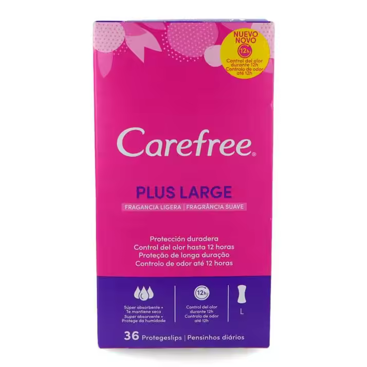 Carefree Maxi Plus 36 Uds. Protección 12 Horas Núcleo Superabsorbente - 1