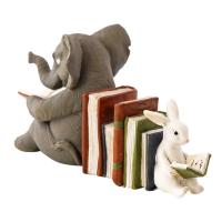 Elefante Y Conejo Lectura Estatua De Resina Adorno Animal Decoración Para El Hogar Estilo Moderno Sin Personalizar - details 4