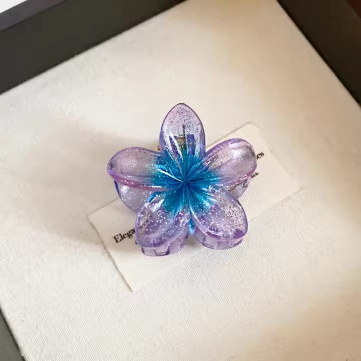Acrílico Uñas De Manta De Delfín Colorido Gradiente Para Mujer Adorno De Cabello Moda Juego De 1 Pieza Uso En Viajes - 1