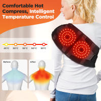 Cinturón De Masaje Cintura Eléctrico Con Compresión Calor Y Vibración Soporte Lumbar Descompresión Para Relajación Muscular - details 2