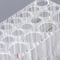 Organizador De Maquillaje Transparente En Acrílico Con 26 Agujeros Soporte Para Brochas Labiales Y Líneas De Ojos Elegante Y Funcional Para El Escritorio - details 4