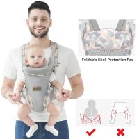 Portabebés ajustable, portabebés 4 en 1, mochila convertible para espalda y espalda, ergonómico, portátil, cómodo y transpirable para bebés y niños pequeños, niñas y niños (7 a 45 libras) (azul) - details 3