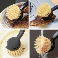 Cepillo De Limpieza Para Ollas Y Platos Con Mango Largo Sin Aceite 1 Pieza Herramienta De Limpieza De Cocina Para Panes - details 6