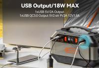 Estación de Energía Portátil Flashfish P56, Batería de 288.6Wh/78000mAh, Generador Solar, 330W de Salida de CA, 600W de Pico de Salida, Onda Sinusoidal Pura de 230V, 9 Salidas, Pantalla LED - details 4