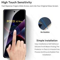 2Pcs Protector De Pantalla De Vidrio Para Xiaomi Poco X7 pro 5G 9H Protector De Pantalla Premium Para PocoX7Pro Poko Little X7Pro X 7 pro 7Pro - details 5