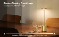 Lámpara De Mesa LED Táctil Recargable Luz Nocturna Para Escritorio Decoración De Habitación Restaurante Hotel Bar Lámpara De Lectura Sin Cable - details 10