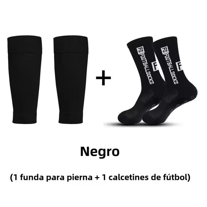 Juego De Cubiertas De Pierna Para Fútbol De Alta Calidad Cómodas Transpirables Protección De Tornillo Antideslizante Calcetines Deportivos Para Baloncesto Talla Unisex - 1