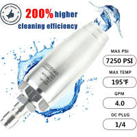 Turbo Enchufe Rápido Para Lavar Con Agitación Rotatoria Para Agua Caliente Y Fría Orificio 4.0 7260 PSI Compatible Con Karcher - details 1