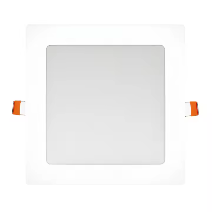 PLACA BM LED CUADRADA MARCO BLANCO 20W LUZ BLANCA 6000K-6400K 2000 LUMENES - 1