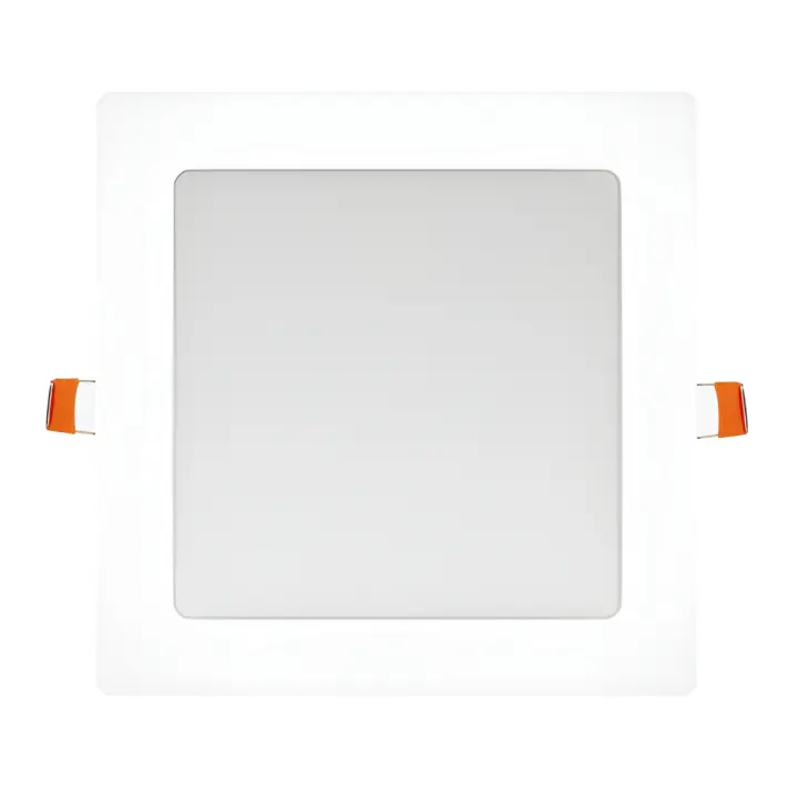 PLACA BM LED CUADRADA MARCO BLANCO 20W LUZ BLANCA 6000K-6400K 2000 LUMENES - 1