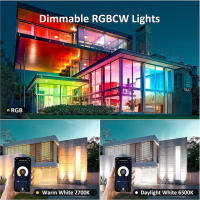 Lámpara De Inundación Inteligente RGB CW 50W Equivalente a 500W Luz LED Exterior Cambio De Color Con 16 Millones De Colores Tiempo Y Sincronización De Música - details 4