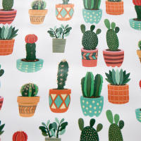 Cofan Rollo de Mantel Antimanchas Cactus | Vinilo y Poliéster | Impermeable - details 1