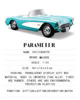 Maisto 1:24 Nueva 1957 Chevrolet Corvette Stingray Coupe Modelo De Coche De Aleación Decoración Artesanal Regalo Para Coleccionistas - details 0