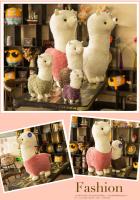 Juguete De Peluche Kawaii Alpaca Suave Regalo Para Niñas Edad De Cumpleaños Aniversario Decoración Del Hogar Estilo Pillow Forma Corazón - details 1