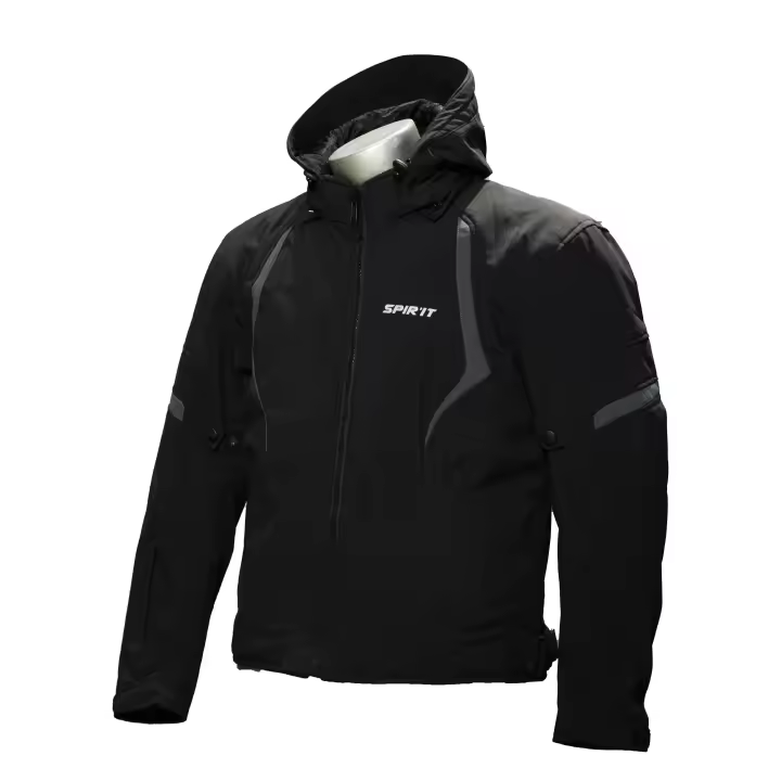 Chaqueta Moto Spirit Casul SoftShell WP Black - 1