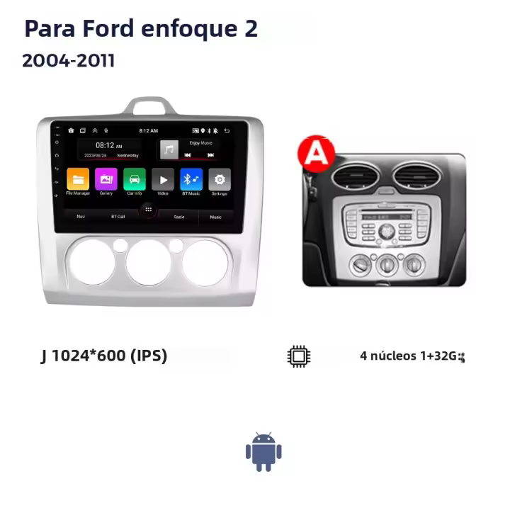 MEKEDE WIFI BT Radio Para Coche Para Ford Focus 2 3 Mk2 Mk3 2004-2011 Reproductor Multimedia HD Cámara 2Din Carplay Estéreo Receptor Con Conexión Bluetooth Y WiFi - 1