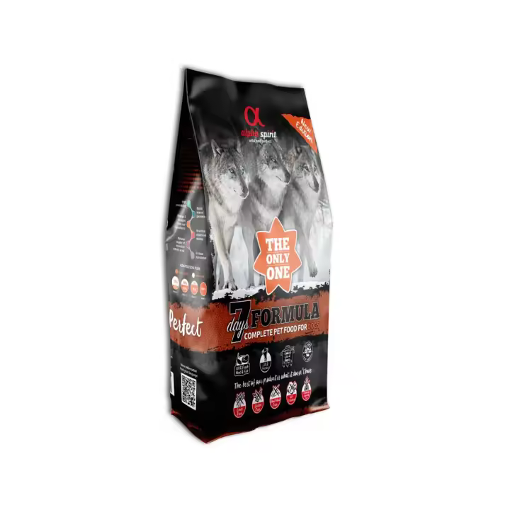 Alpha Spirit, 7 Days, 7 Días, Pienso Completo Libre de Cereales y Gluten 12kg - 1