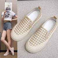 Zapatos Casuales Para Mujer De Primavera Y Otoño Moda Coreana Zapatos De Lona Cómodos Para Estudiantes Con Punta Redonda Y Antideslizante - details 4