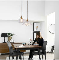 Lámpara Colgante De Vidrio Moderna Para Dormitorio Cocina Comedor Iluminación Nordic Café Bar Lámpara LED Flor Sin Bombillas Incluidas - details 15