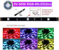 Tiras LED RGB USB 5V Con Control Remoto Inteligente 24 Teclas Luz De Fondo Para TV Decoración De Pared Vida Promedio 30000hs - details 2